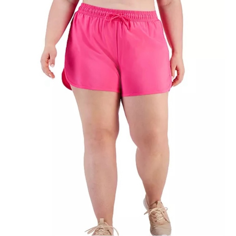 NEW- Ideology Pink Women Running Shorts. Size XXL